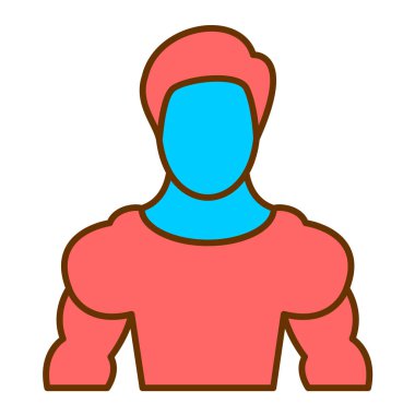 Avatar simgesi. vektör illüstrasyonu