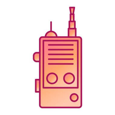 walkie talkie modern ikon vektör çizimi 