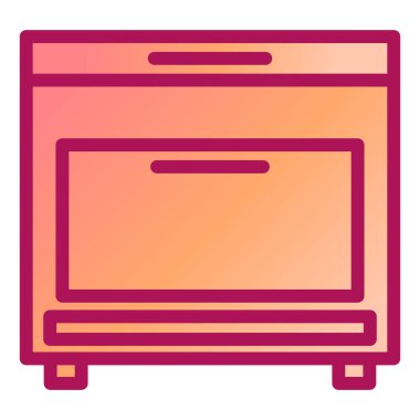 Mutfak fırını. Basit resimleme