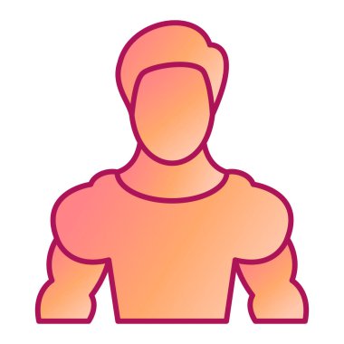 Erkek ikonu. Beyaz arkaplanda izole edilmiş web tasarımı için avatar vektör simgelerinin basit çizimi