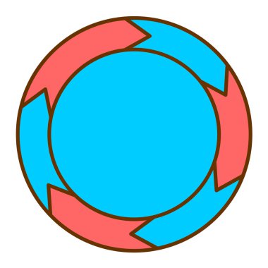 Gölge izole edilmiş simge tasarımlı daire, vektör illüstrasyon grafiği