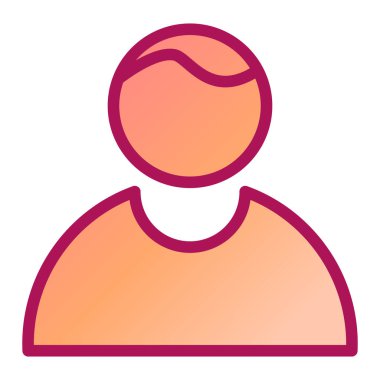 Man web simgesi basit illüstrasyon