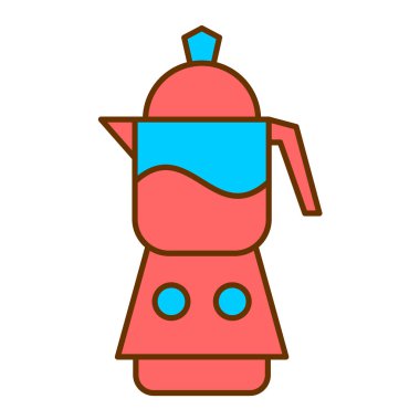 kahve makinesi modern ikon vektör çizimi 