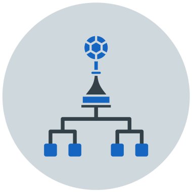 hiyerarşi. Web simgesi basit illüstrasyon
