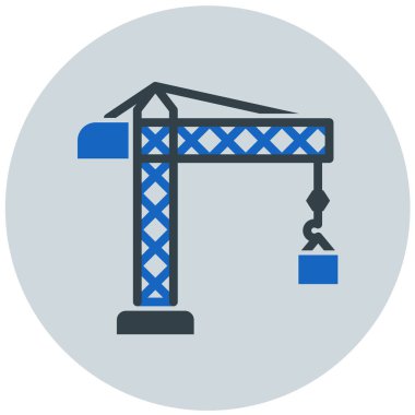 Vinç. Web simgesi basit illüstrasyon