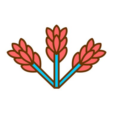 Buğday simgesi vektör illüstrasyonu