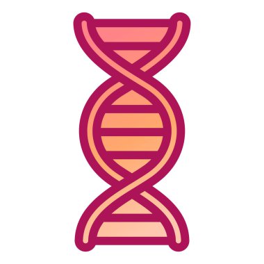 DNA molekülü vektör resimleme tasarımı