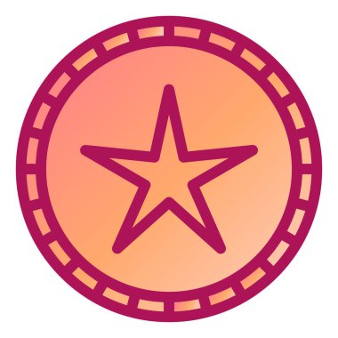 Moda biçimi izole edilmiş arkaplan yıldız simgesi