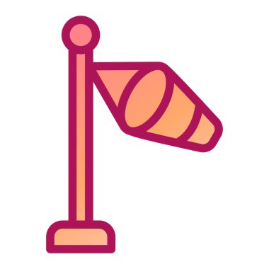 Bayrak simgesinin vektör illüstrasyonu