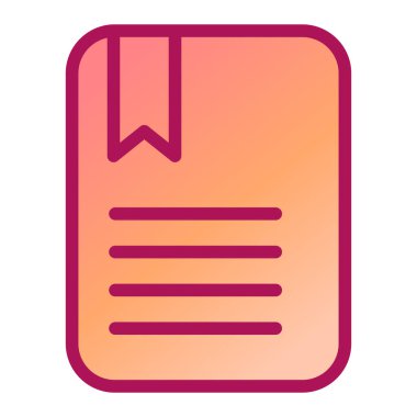 Kitap. Web simgesi basit illüstrasyon