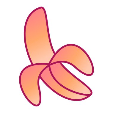 Beyaz arkaplanda pembe çiçek simgesi