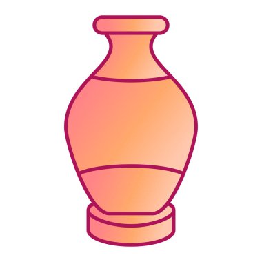 vazo modern simge vektör illüstrasyonu 