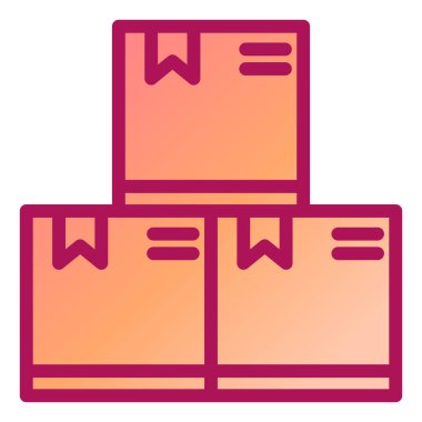 Teslimat. Web simgesi basit illüstrasyon