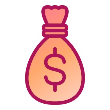 para çantası simgesi, vektör illüstrasyonu