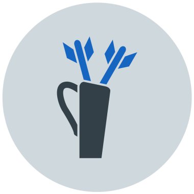 Kupa. Web simgesi basit illüstrasyon