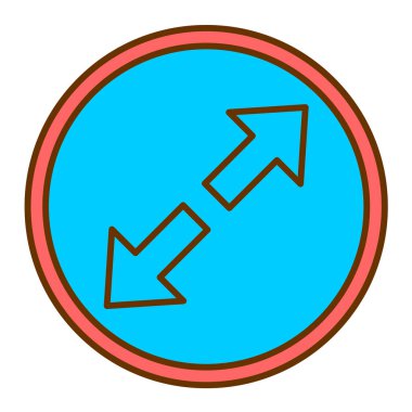 ok simgesi vektör illüstrasyonu