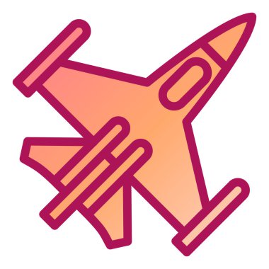 hava savaşçısı modern ikon vektör çizimi 