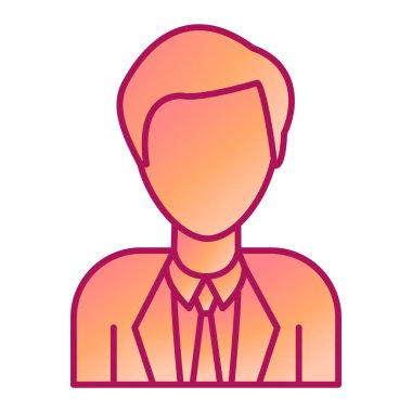 avatar adam saç stili vektör illüstrasyon tasarımı ile