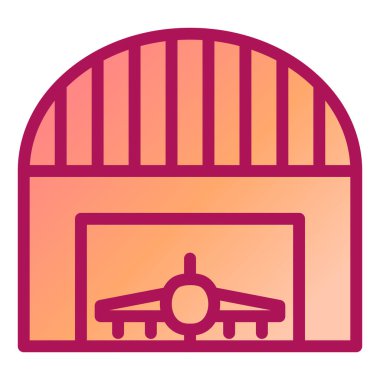 Bir bina simgesinin vektör illüstrasyonu