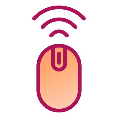 Kablosuz Fare simgesi, vektör illüstrasyonu