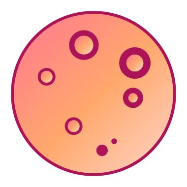 zar simgesi. bilardo topu vektör çiziminin izometriği