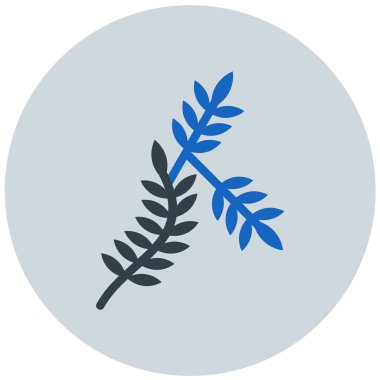 Yaprak. Web simgesi basit illüstrasyon