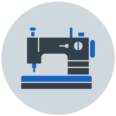 Dikiş makinesi modern simge vektör çizimi 