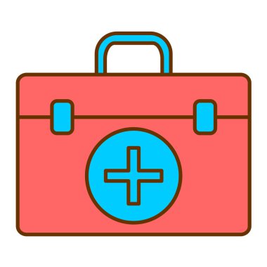 İlk yardım kiti vektör illüstrasyonu