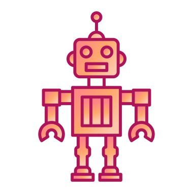 robot ikon vektör illüstrasyonu