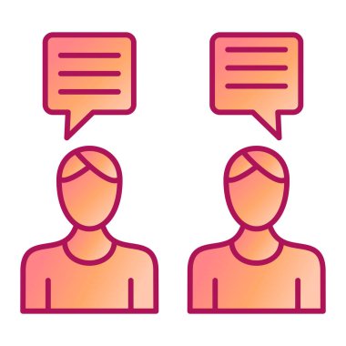 Sohbet kabarcığı vektör illüstrasyonu