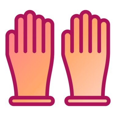 Eldiven. Web simgesi basit illüstrasyon