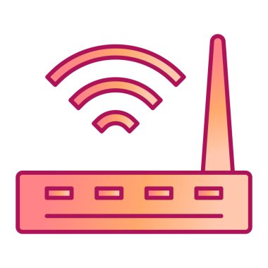 Wi-fi yönlendirici vektör illüstrasyonu