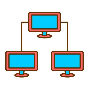 ağ paylaşım simgesi çizimi