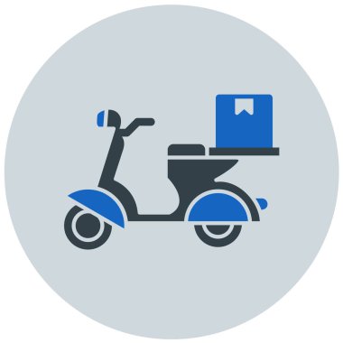 Teslimat. Web simgesi basit illüstrasyon