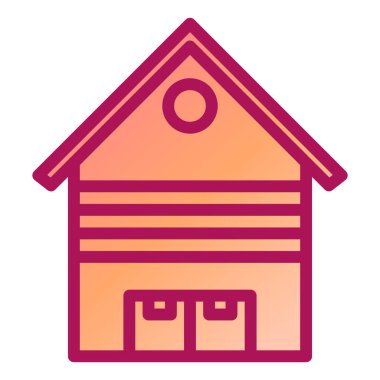 ahır modern simge vektör illüstrasyonu 