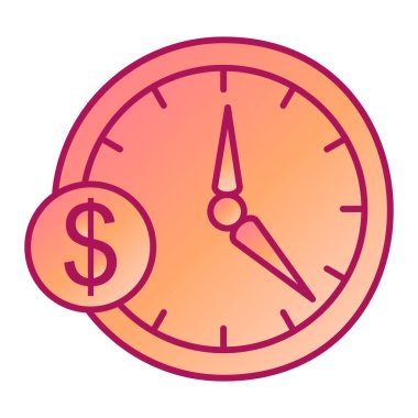 Zaman yönetimi simgesi vektör illüstrasyonu