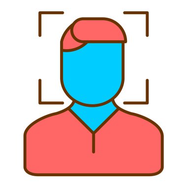 avatar. Web simgesi basit illüstrasyon