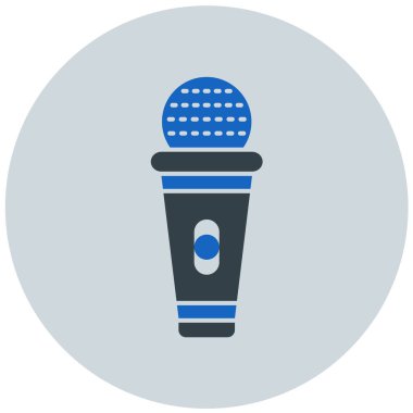 mikrofon modern ikon vektör çizimi 