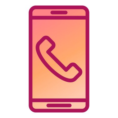 akıllı telefon için satır simgesine sahip cep telefonu