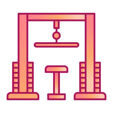 Spor salonu kutsal kişilerin resmi, vektör çizim