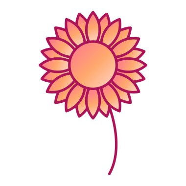 çiçek simgesi vektör illüstrasyon grafik tasarımı