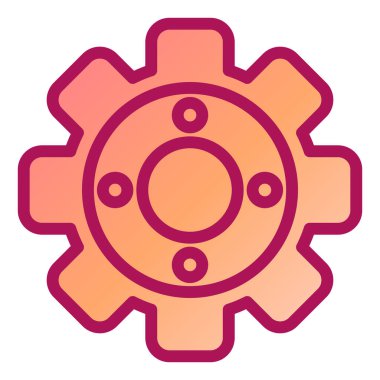 dişli modern simge vektör illüstrasyonu 