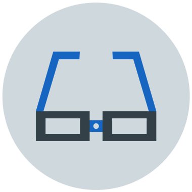 Gözlük. Web simgesi vektör illüstrasyonu