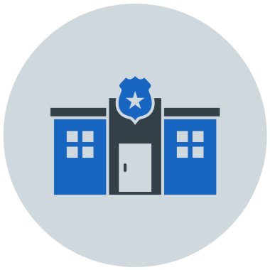 - Polis. Web simgesi vektör illüstrasyonu