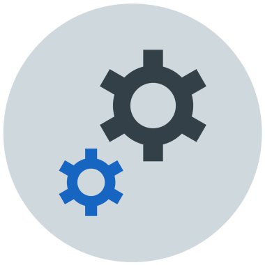 Ayarlar. Web simgesi basit illüstrasyon