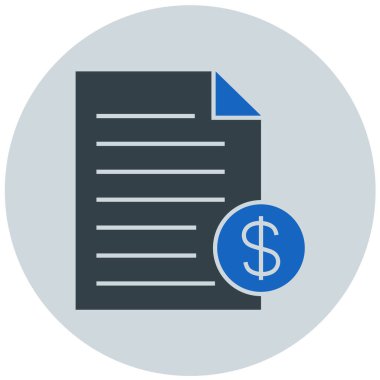 Belge. Web simgesi basit illüstrasyon