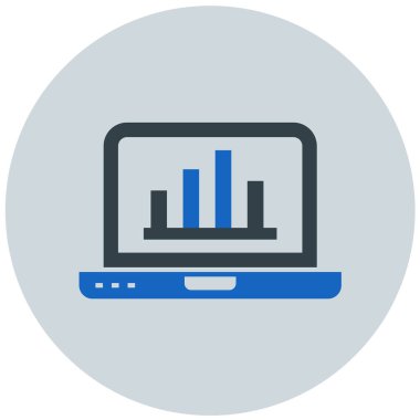 Analizler. Web simgesi basit illüstrasyon