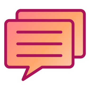 Sohbet mesajı. Web simgesi