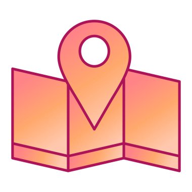 harita pin konumu ikon vektör illüstrasyon tasarımı