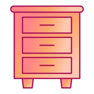 Kabine ikonu vektör illüstrasyonu